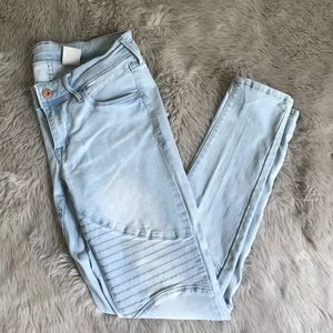 🛍 SALE H&M skinny moto ankle jeans